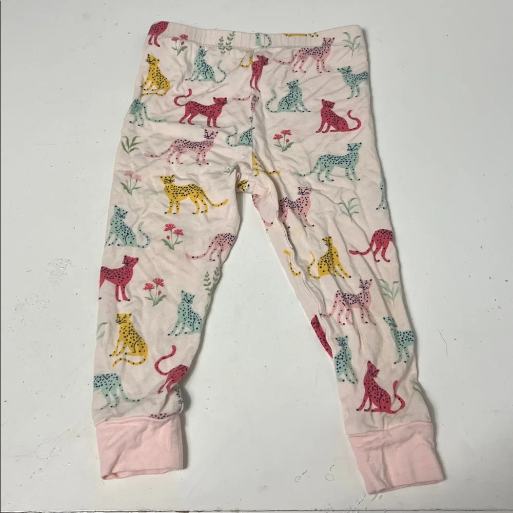 Little Me 18M Big Cat Multicolor Matching Pants and Short Sleeve Top